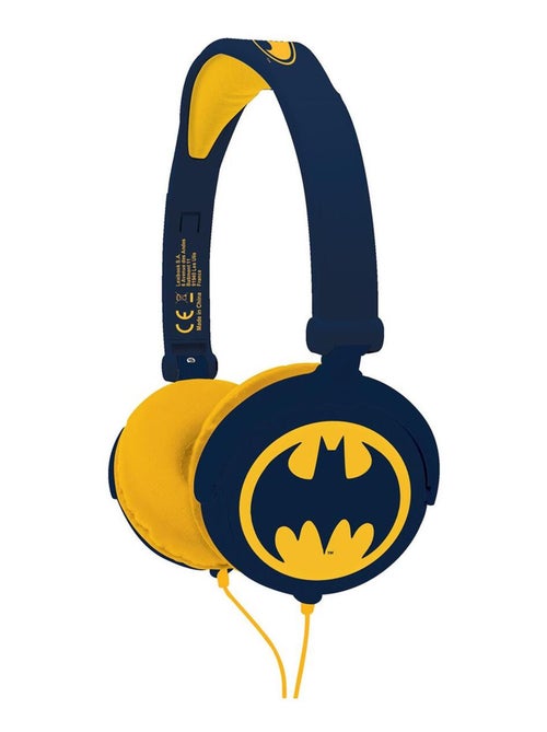 Auscultador estéreo com fios dobrável batman com limitação de volume segura - Kiabi Auscultador estéreo com fios dobrável batman com limitação de volume segura - Kiabi