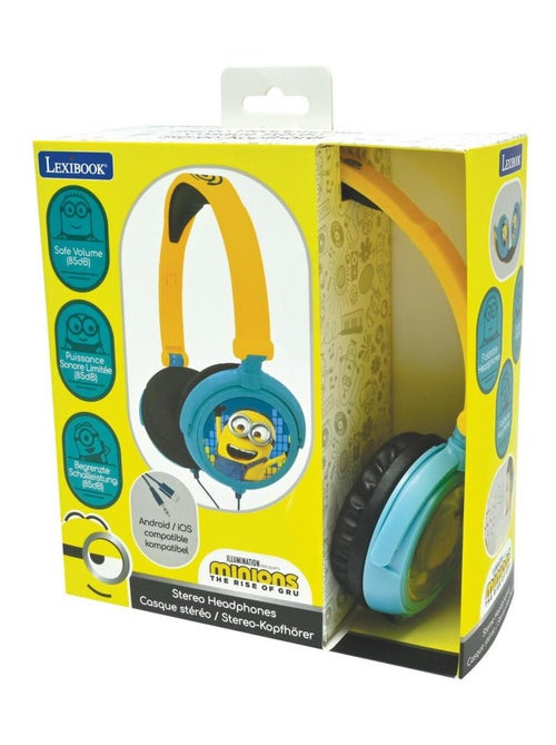 Auscultador estéreo com fios dobrável dos minions com limite de volume seguro - Kiabi Auscultador estéreo com fios dobrável dos minions com limite de volume seguro - Kiabi