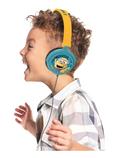 Auscultador estéreo com fios dobrável dos minions com limite de volume seguro - Kiabi Auscultador estéreo com fios dobrável dos minions com limite de volume seguro - Kiabi