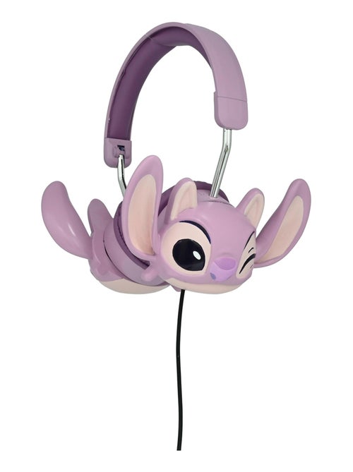 Auscultadores dobráveis com fios angel da disney stitch com limitação segura do volume - Kiabi