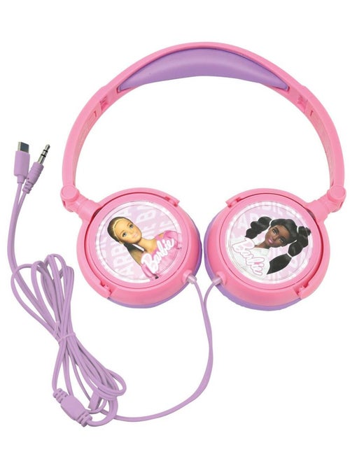 Auscultadores dobráveis com fios barbie stereo com limitação de volume segura - Kiabi