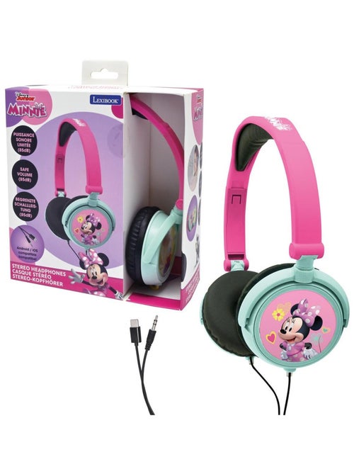 Auscultadores dobráveis com fios minnie stereo com limitação segura do volume - Kiabi