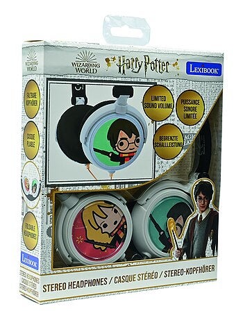 Auscultadores estéreo com fios dobráveis harry potter com limite de volume seguro