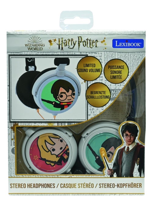 Auscultadores estéreo com fios dobráveis harry potter com limite de volume seguro - Kiabi