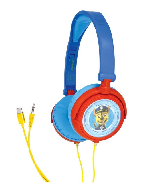 Auscultadores estéreo com fios dobráveis paw patrol com limitação de volume segura - Kiabi