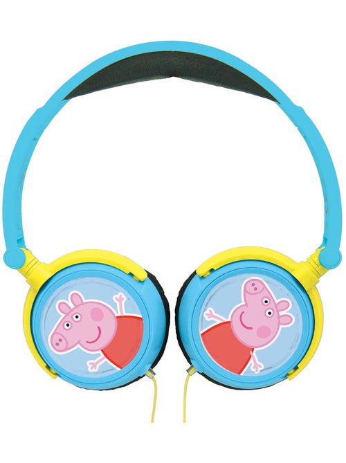 Auscultadores estéreo com fios dobráveis peppa pig com limite de volume seguro - Kiabi