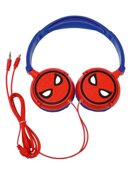 Auscultadores estéreo com fios dobráveis spiderman com limite de volume seguro - Kiabi