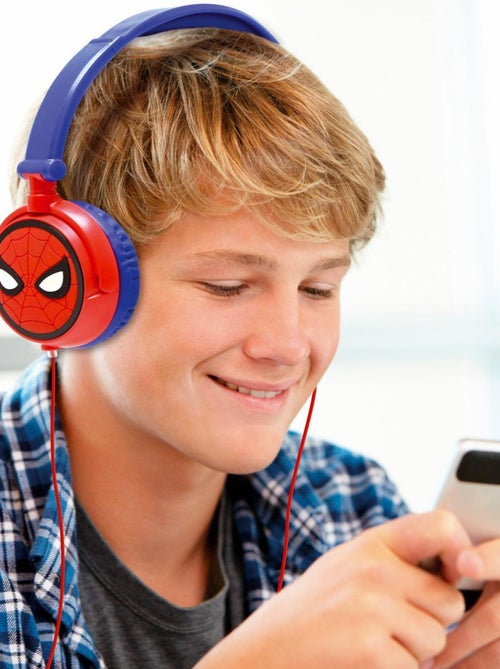 Auscultadores estéreo com fios dobráveis spiderman com limite de volume seguro - Kiabi
