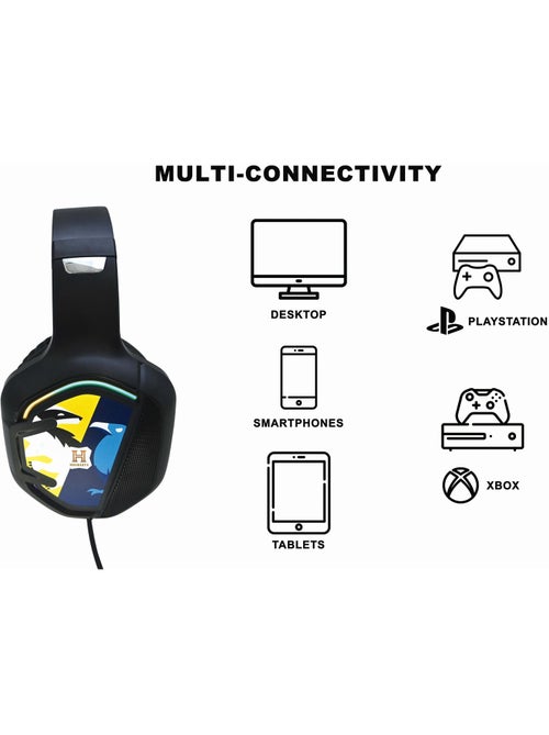 Auscultadores para jogos harry potter com fios, luzes e microfone - Kiabi Auscultadores para jogos harry potter com fios, luzes e microfone - Kiabi