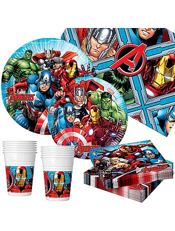 Avengers louça de mesa descartável para crianças 89 peças