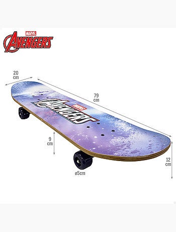 Avengers skate 79x20 cm +5 anos