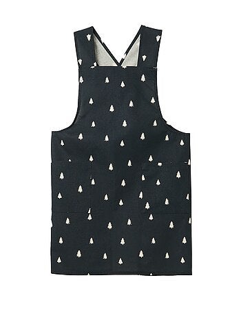 Avental adulto estampado Natal em algodão 94x69 cm