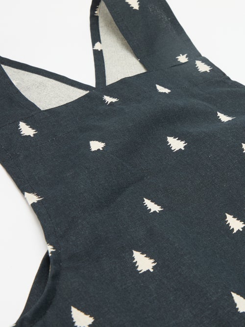 Avental adulto estampado Natal em algodão 94x69 cm - Kiabi Avental adulto estampado Natal em algodão 94x69 cm - Kiabi