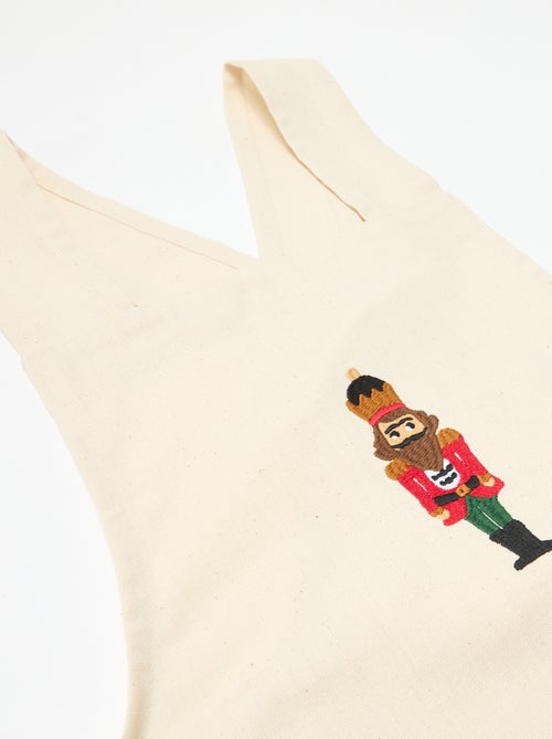 Avental de adulto estampado Natal em algodão 94x69 cm - Kiabi