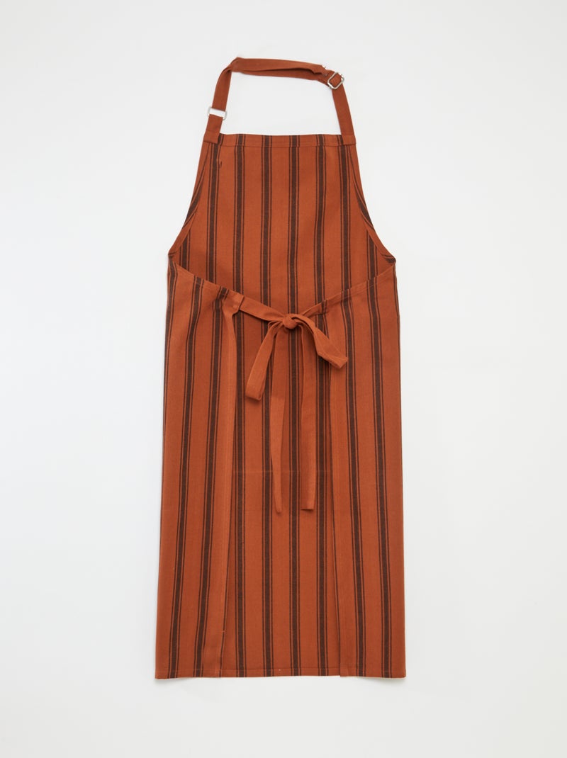 Avental de cozinha de algodão CASTANHO - Kiabi