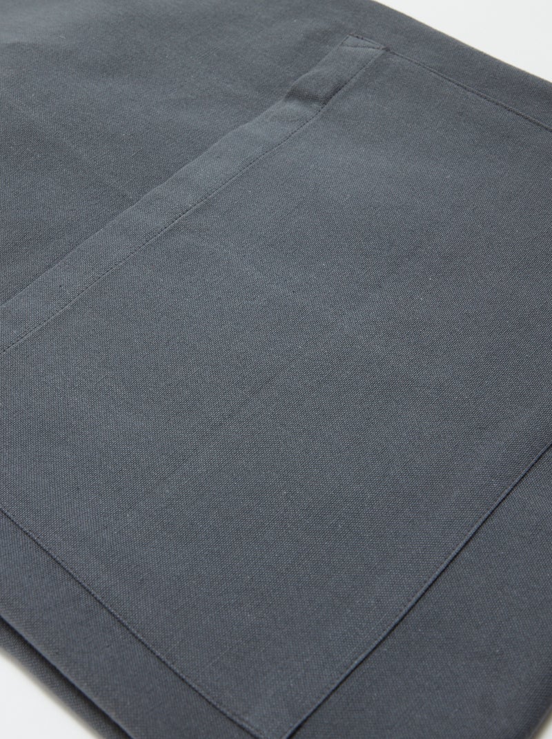 Avental de cozinha de algodão CINZA - Kiabi