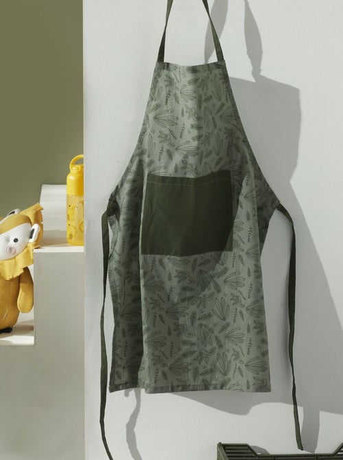 Avental de cozinha estampado 'folhas' - Kiabi