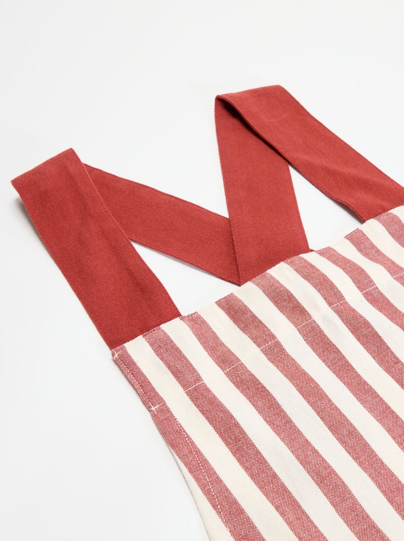 Avental de cozinha estampado Vermelho - Kiabi