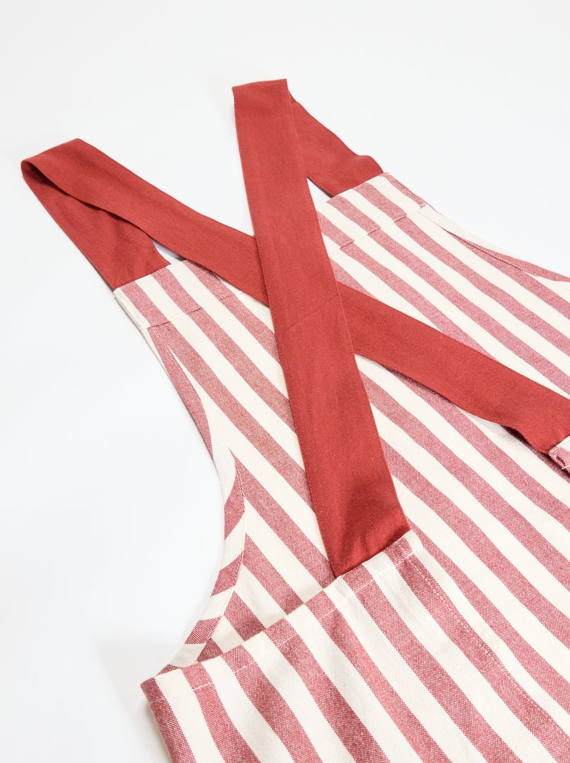 Avental de cozinha estampado Vermelho - Kiabi