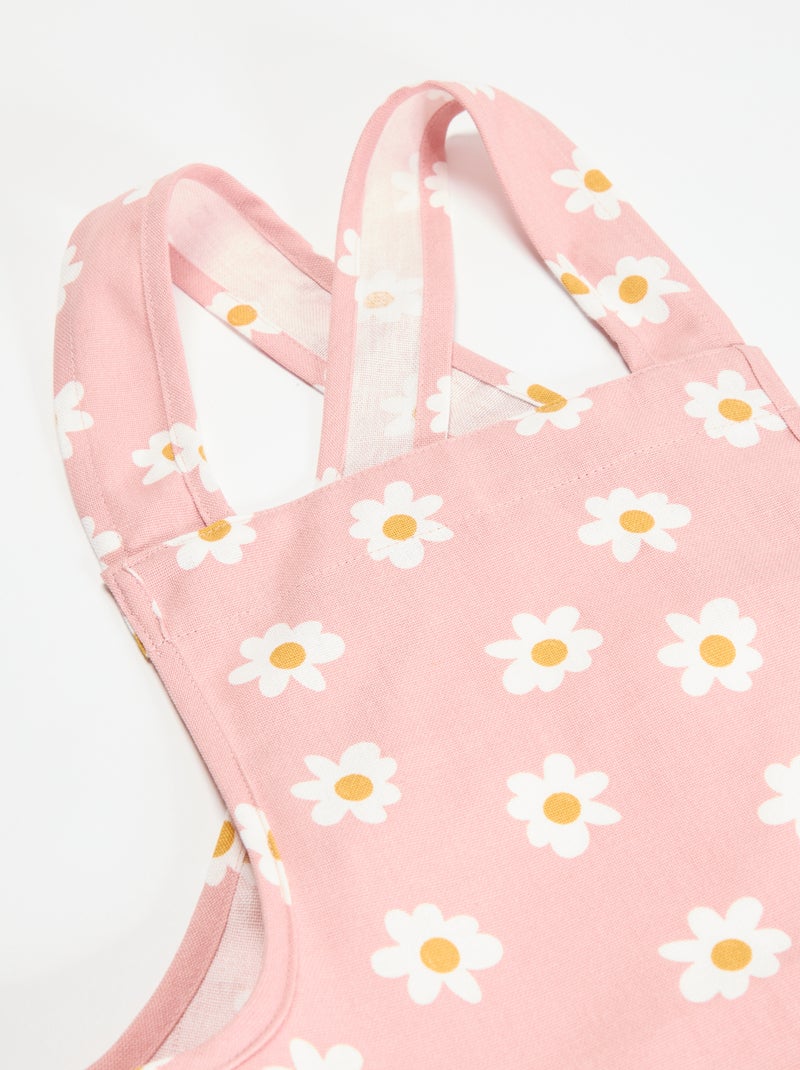 Avental de cozinha japonês estampado - infantil Rosa - Kiabi