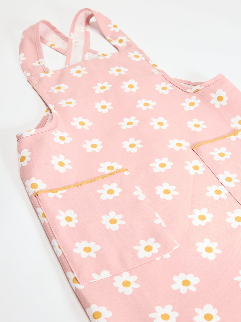 Avental de cozinha japonês estampado - infantil Rosa - Kiabi