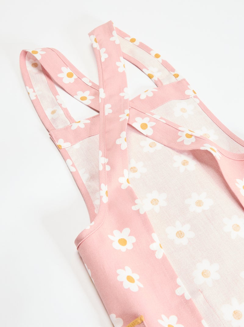 Avental de cozinha japonês estampado - infantil Rosa - Kiabi