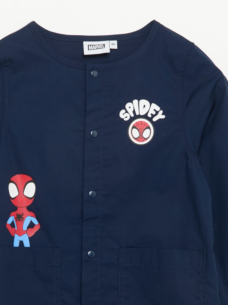 Avental escolar "Marvel" "Spiderman" Azul - Kiabi