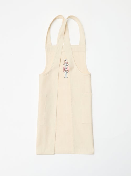 Avental infantil estampado Natal em algodão 55x49 cm - Kiabi