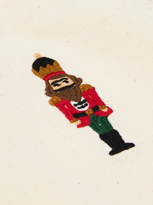 Avental infantil estampado Natal em algodão 55x49 cm - Kiabi