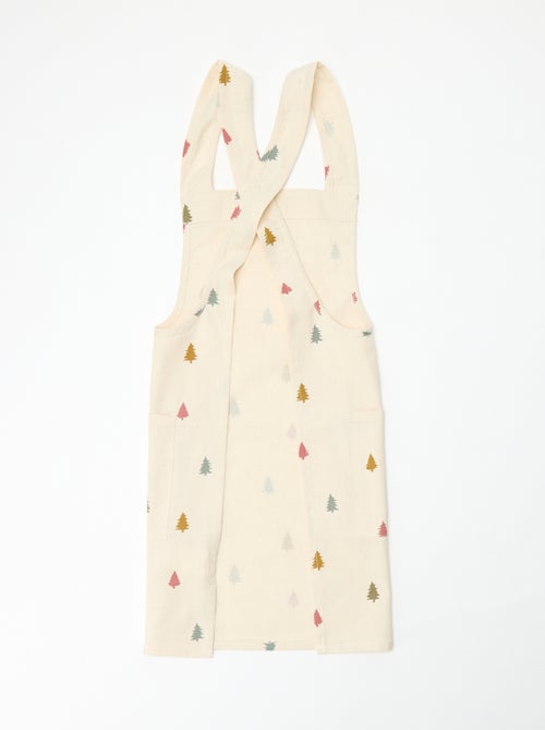 Avental infantil estampado Natal em algodão 55x49 cm - Kiabi