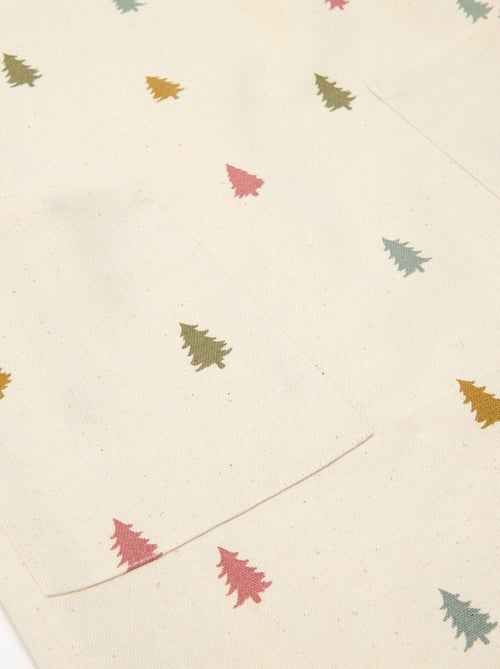 Avental infantil estampado Natal em algodão 55x49 cm - Kiabi