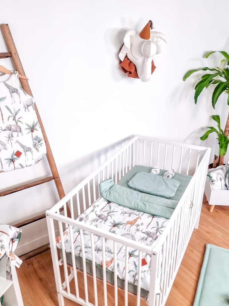 Babete bandana para bebé em algodão | sevira kids Verde-água - Kiabi