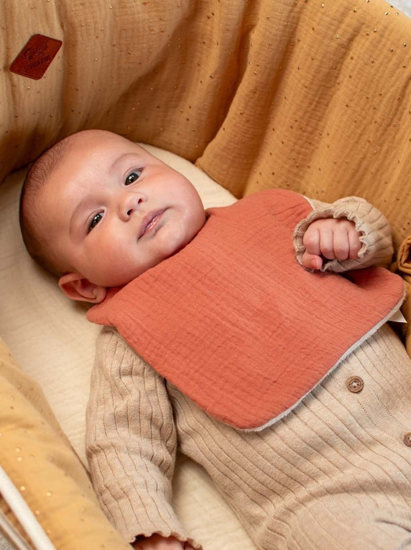 Babete bebé em gaze de algodão | sevira kids Verde pistache - Kiabi