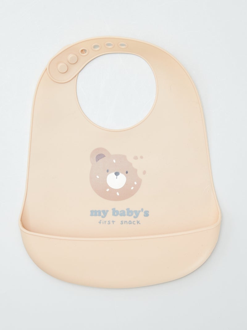 Babete em silicone AMARELO - Kiabi