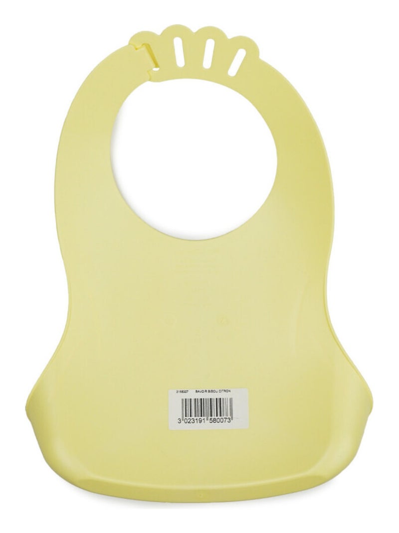 Babete impermeável thermobaby bibou com bolso coletor ajustável Amarelo-limão - Kiabi