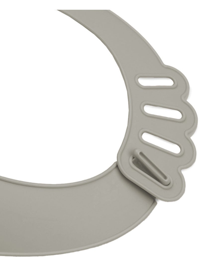 Babete impermeável thermobaby bibou com bolso frontal para alimentos Cinza - Kiabi