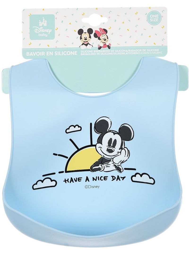Babete mickey mouse bebé menino | licença oficial Azul - Kiabi