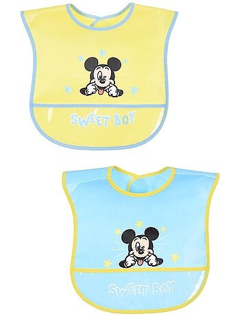 Babete mickey mouse bebé menino | licença oficial