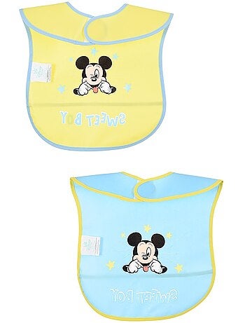 Babete mickey mouse bebé menino | licença oficial