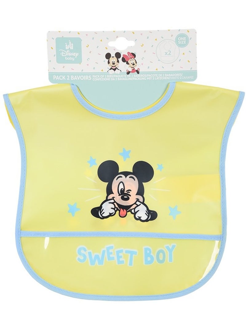 Babete mickey mouse bebé menino | licença oficial Multicolorido - Kiabi