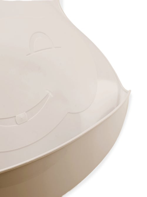 Babete semi-rígida thermobaby impermeável com coletor de alimentos e fecho - Kiabi Babete semi-rígida thermobaby impermeável com coletor de alimentos e fecho - Kiabi