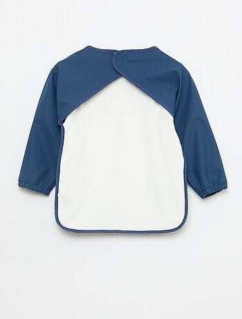 Babetes avental de mangas compridas com estampado