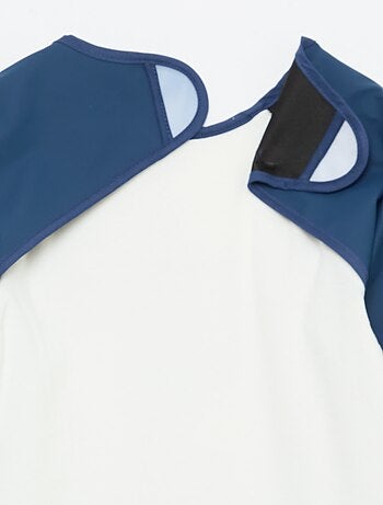 Babetes avental de mangas compridas com estampado