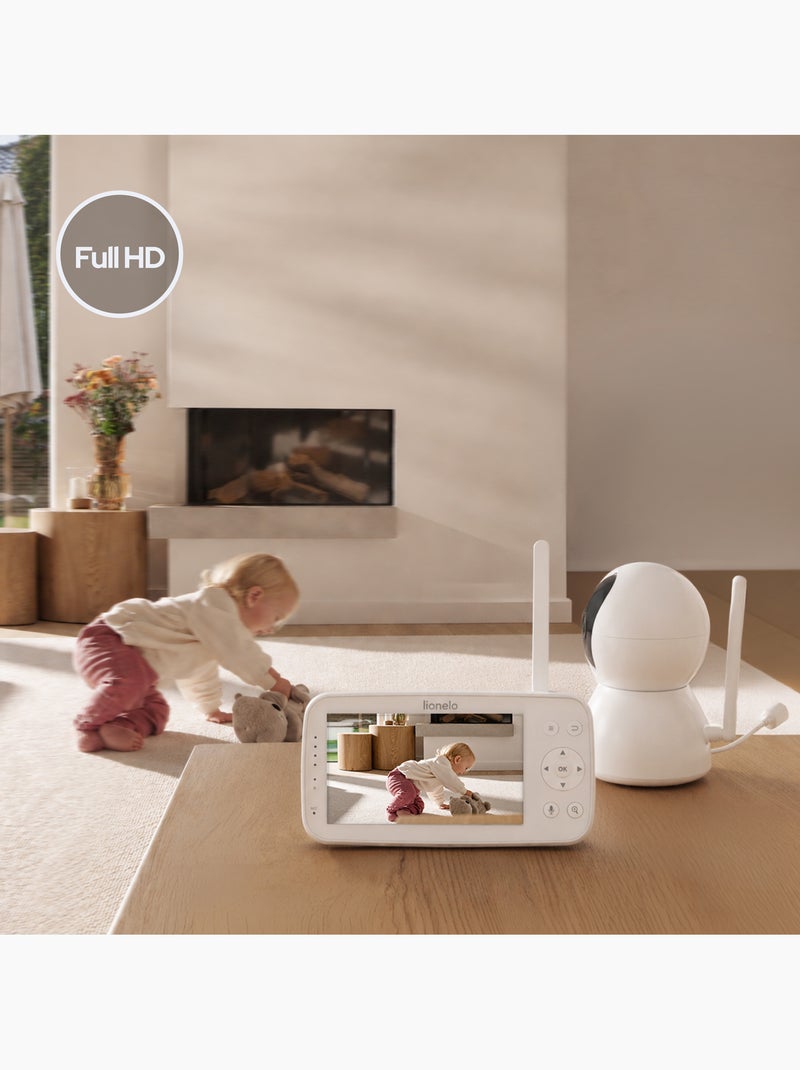 Baby monitor video LIONELO Babyline 8.4 - Monitor - App mobile - Portata 300 m Branco - Kiabi