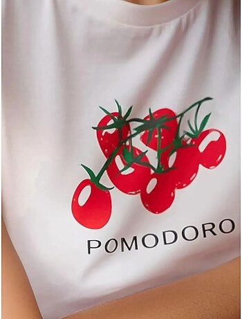 Baby tee estampada com decote redondo hiccup