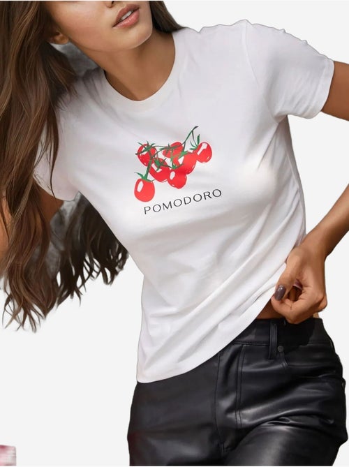 Baby tee estampada com decote redondo hiccup - Kiabi Baby tee estampada com decote redondo hiccup - Kiabi