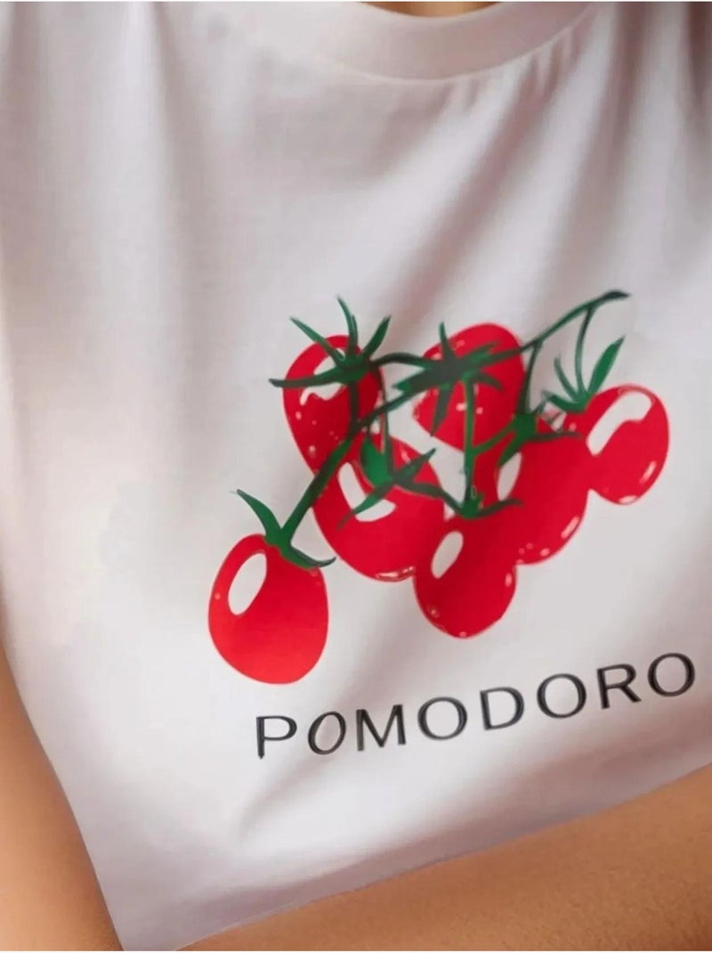 Baby tee estampada com decote redondo hiccup Creme - Kiabi