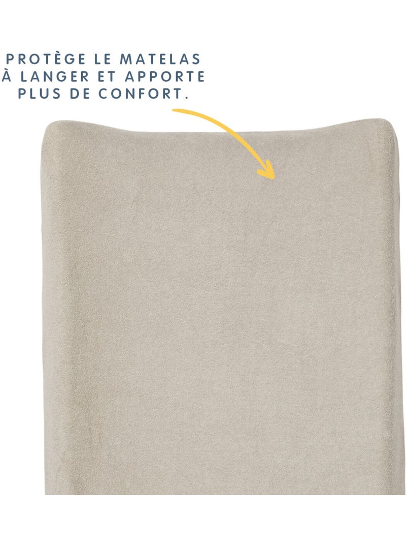 Babycalin - capa para trocador 50 x 70 em algodão/poliéster - taupe Castanho-claro - Kiabi