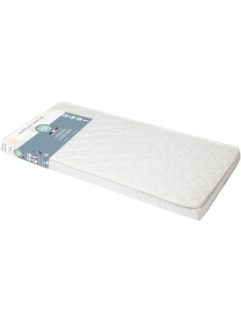 Babycalin - colchão de cama de bebê climatizado 70 x 140 cm - poliéster/polipropileno - branco Branco - Kiabi