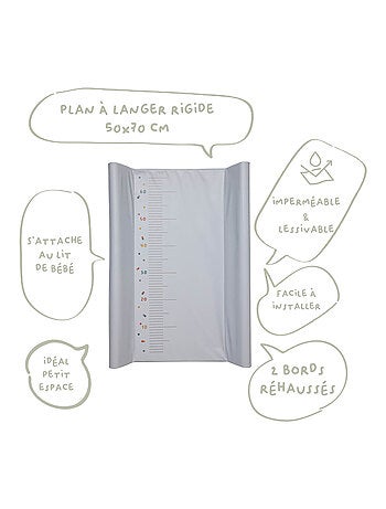 Babycalin - trocador de bolinhas ultraleve 50 x 70 cm - 100% pvc - cinza